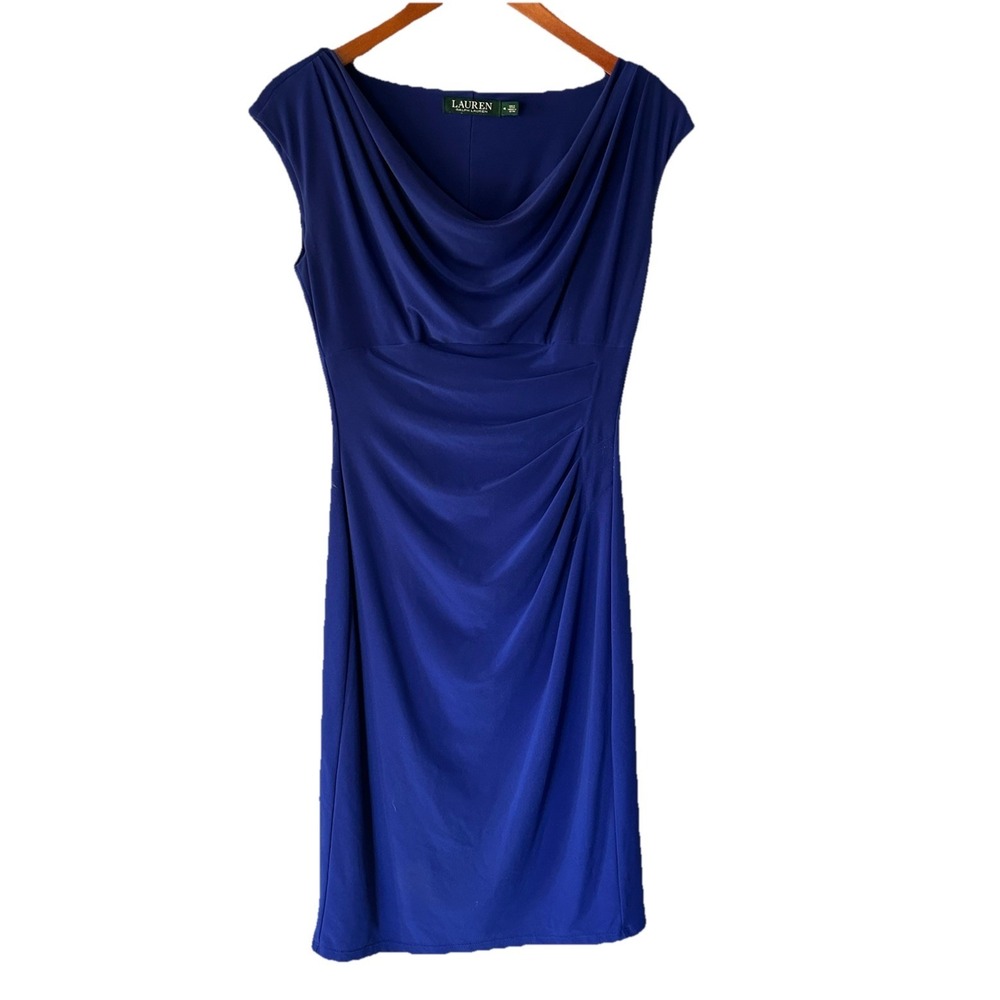 Lauren Ralph Lauren Purple Blue Sleeveless Dress Women's size 4 Cocktail - Picture 1 of 5
